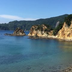 静岡県西伊豆町にある黄金崎海岸のシュノーケリングスポットを紹介
