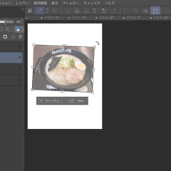 iPad版CLIP STUDIO PAINT(クリスタ)で一度配置した画像やイラストを拡大・縮小・回転させる方法