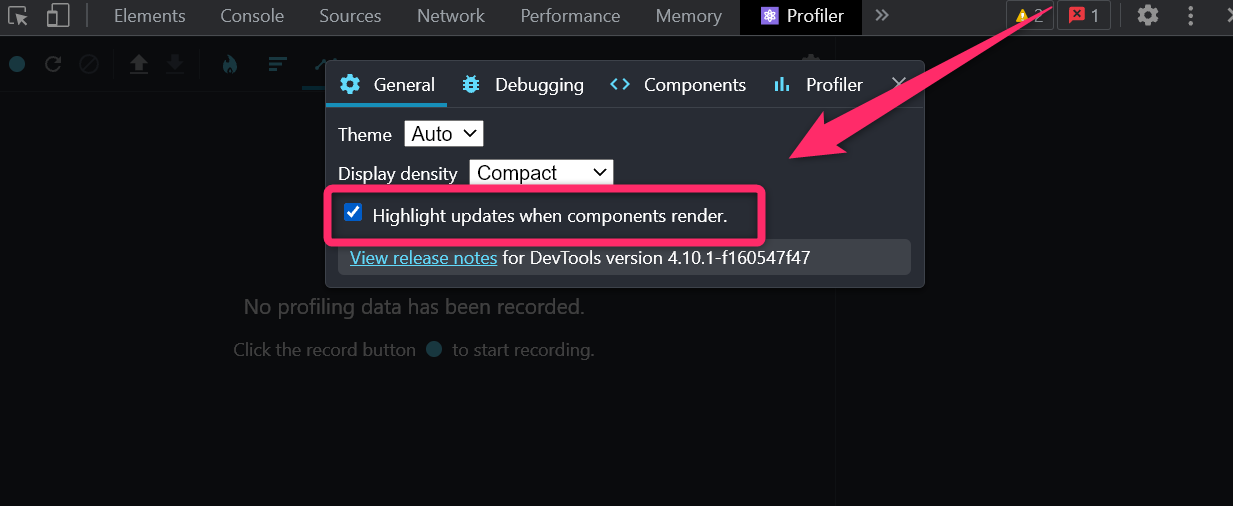 Highlight updates when components render.