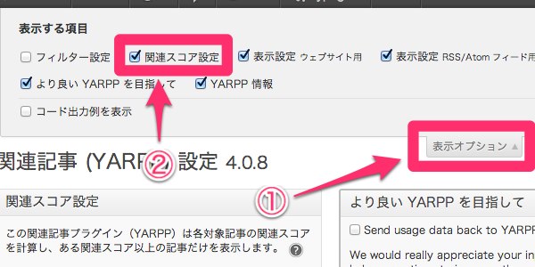 関連記事  YARPP　関連スコア表示方法
