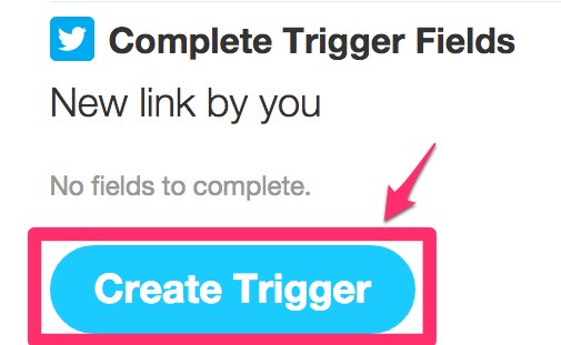 Create Triggerをクリック