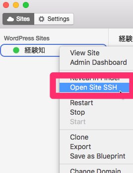 Open Site SSH