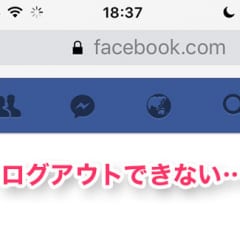 Facebookで画面が真っ白になってログアウトできない場合の対処法