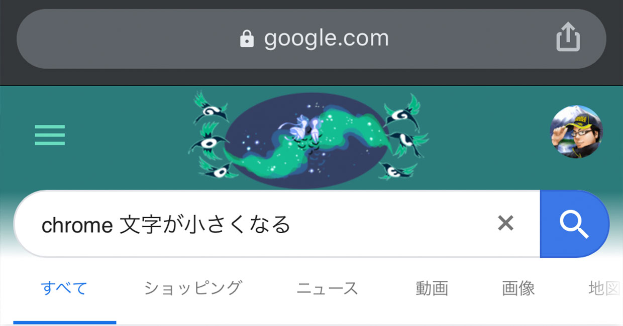 Iphoneのchromeで文字サイズが小さくなったり大きくなった場合の対処法 経験知