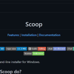 Windowsのアプリ管理ソフト「Scoop」をインストールする手順