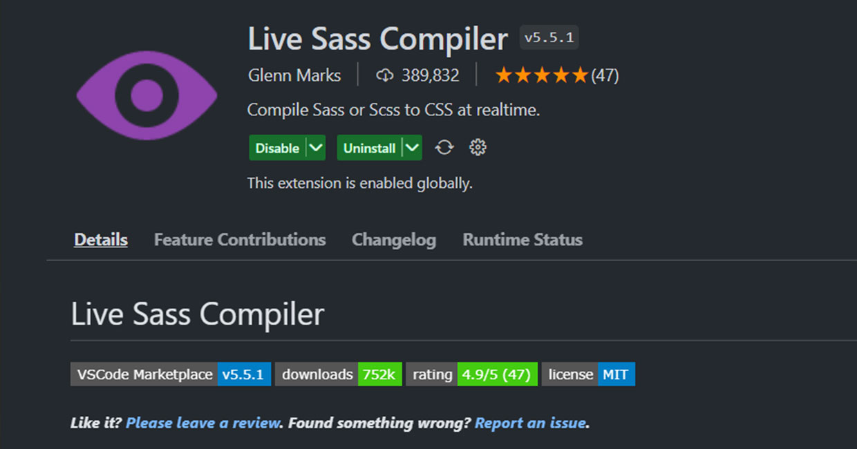Live sass compiler